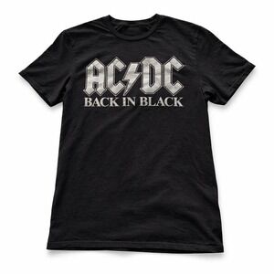 AC/DC Back In Black T-Shirt Rock Grunge Concert Y2K